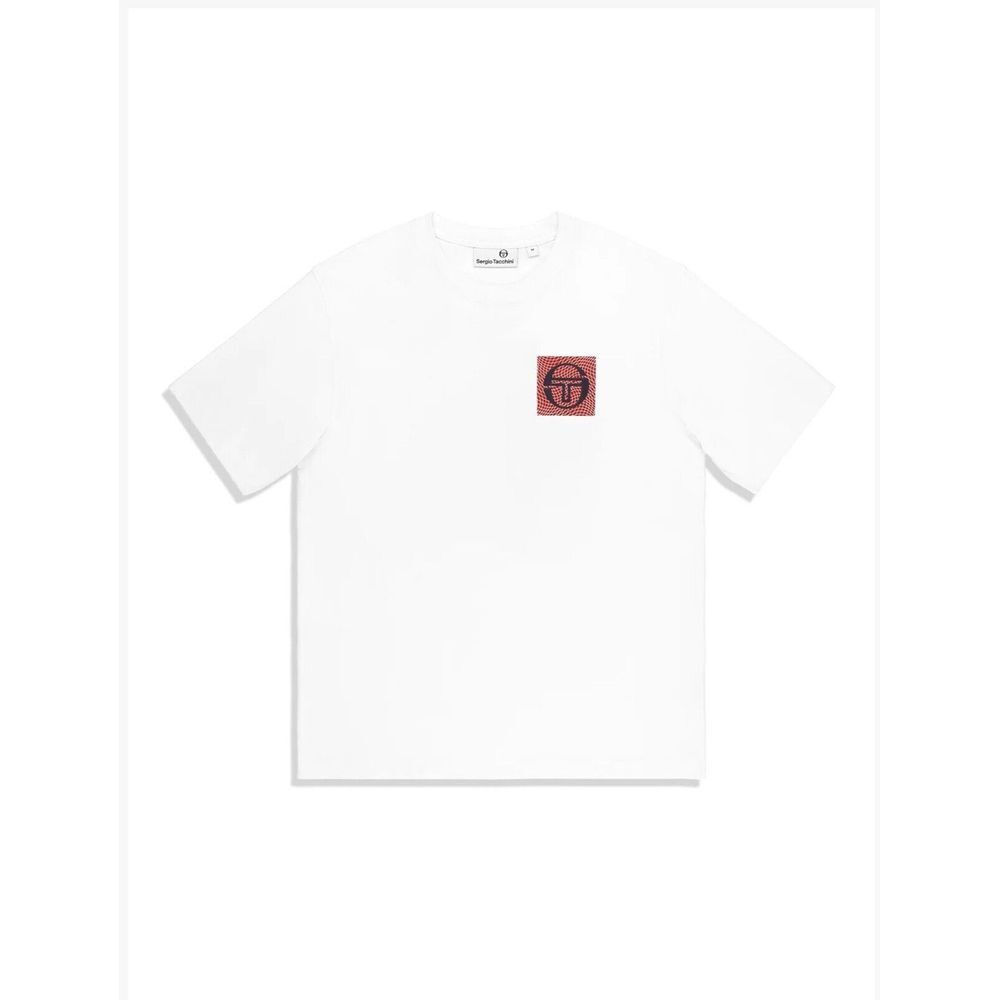 Men's Sergio Tacchini Warp T-Shirt, Size 3XL -‎ White